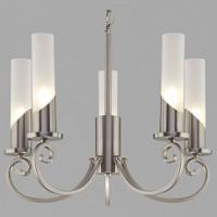 Подвесная люстра Eurosvet Banci 60117/5 никель фото Подвесная люстра Eurosvet Banci 60117/5 никель. Фото №1