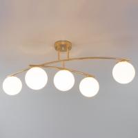 Потолочная люстра Eurosvet Bronx 30170/5 золото фото Потолочная люстра Eurosvet Bronx 30170/5 золото. Фото №1