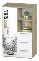 Шкаф комбинированный Сенди,белый фото Шкаф комбинированный Сенди,белый. Фото №1