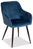 Кресло BEATA (mod. 8266) металл/ткань, 56х60х82 см, синий (G062-48)/черный (поставляется по 2 шт) фото Кресло BEATA (mod. 8266) металл/ткань, 56х60х82 см, синий (G062-48)/черный (поставляется по 2 шт). Фото №1