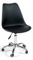 Офисное кресло TULIP (mod.106) металл/пластик/PU, 47x48x80+14см, черный/хром (поставляется по 4 шт) фото Офисное кресло TULIP (mod.106) металл/пластик/PU, 47x48x80+14см, черный/хром (поставляется по 4 шт). Фото №1