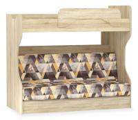 Оливия НМ 037.43 М2 Кровать Принт Сноу броун, Дуб Сонома фото Оливия НМ 037.43 М2 Кровать Принт Сноу броун, Дуб Сонома. Фото №1