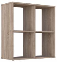 Стеллаж Polini Home Smart, древесина коричневая светлая дуб