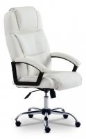 Кресло BERGAMO (хром) кож/зам, белый, 36-01 фото Кресло BERGAMO (хром) кож/зам, белый, 36-01. Фото №1