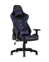 Кресло игровое TopChairs Corvette синее фото Кресло игровое TopChairs Corvette синее. Фото №1