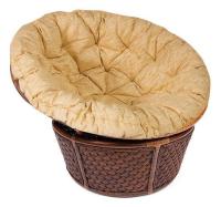 Кресло 23/01 ANDREA /с подушкой/ Pecan Washed (античн. орех), Ткань рубчик, цвет кремовый Кресло 23/01 ANDREA /с подушкой/ Pecan Washed (античн. орех), Ткань рубчик, цвет кремовый. Фото №1