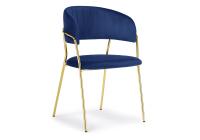 Стул Kamelia dark blue / gold фото Стул Kamelia dark blue / gold. Фото №1
