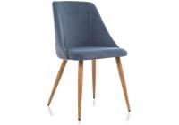 Стул Morgan blue / wood фото Стул Morgan blue / wood