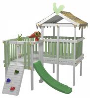 Комплекс игровой ДК8Б, бирюзовый, серый фото Комплекс игровой ДК8Б, бирюзовый, серый. Фото №1