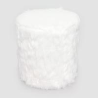 Пуф белый из искуственного меха фото Пуф белый из искуственного меха