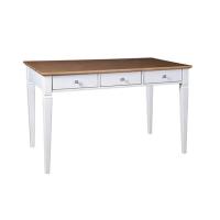 Стол письменный "Ольса" 003 (белый лак/антик) фото Стол письменный "Ольса" 003 (белый лак/антик)