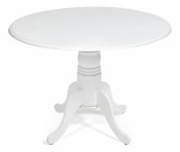 Cтол обеденный Secret De Maison CLIFF (mod. 4242PE-30 WH-T/B) D 107 х 76 см, белый фото Cтол обеденный Secret De Maison CLIFF (mod. 4242PE-30 WH-T/B) D 107 х 76 см, белый. Фото №1