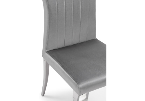 Стул на металлокаркасе Lund dark grey / steel. Фото №6