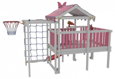 Комплекс игровой ДК10Р, розовый, серый фото Комплекс игровой ДК10Р, розовый, серый. Фото №4