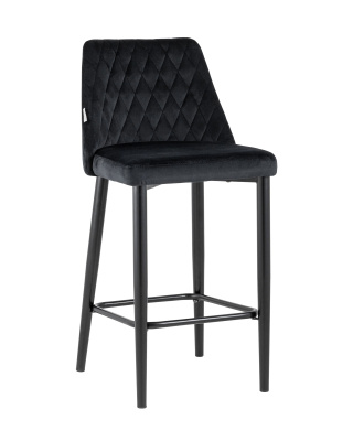 Стул полубарный Диего велюр черный. Фото №2