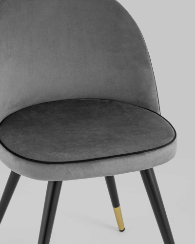 Стул Gabi LUX велюр серый. Фото №9