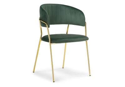 Стул Kamelia dark green / gold. Фото