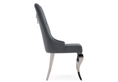 Стул на металлокаркасе Viki dark grey / steel фото Стул на металлокаркасе Viki dark grey / steel. Фото №3