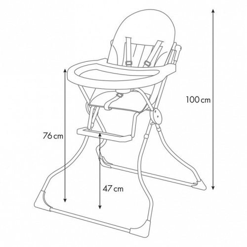 Стул для кормления Polini Kids 152, белый. Фото №11