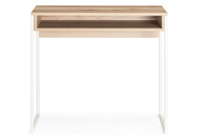 Стол, Лео Лофт дуб делано светлый / матовый белый фото Стол, Лео Лофт дуб делано светлый / матовый белый. Фото №2