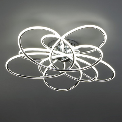 Потолочная люстра Eurosvet Spring 90143/5 хром 216W фото Потолочная люстра Eurosvet Spring 90143/5 хром 216W. Фото №2