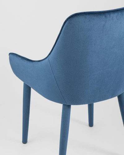 Стул Диана сине-зеленый ножки велюр. Фото №7