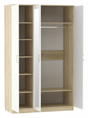 (Сильва) НМ 040.33 Шкаф Оливия / дуб сонома / белый. Фото №2