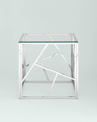 Журнальный столик 55*55 АРТ ДЕКО серебро фото Журнальный столик 55*55 АРТ ДЕКО серебро. Фото №4