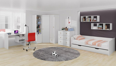 Шкаф платяной Polini Kids Fun, белый фото Шкаф платяной Polini Kids Fun, белый. Фото №5