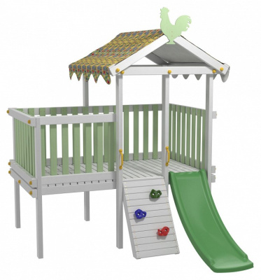 Комплекс игровой ДК7Б, бирюзовый, серый фото Комплекс игровой ДК7Б, бирюзовый, серый. Фото №5