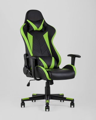 Кресло игровое TopChairs Gallardo зеленое фото Кресло игровое TopChairs Gallardo зеленое. Фото №3
