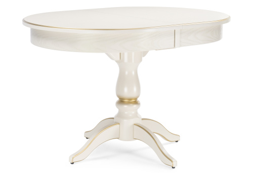 Стол деревянный Сайрус слоновая кость / золото. Фото №1