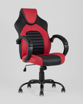Кресло игровое TopChairs Racer Midi черно-красное фото Кресло игровое TopChairs Racer Midi черно-красное. Фото №3