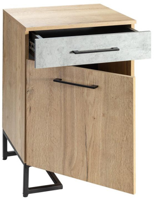 Тумба для обуви с ящиком Loft Дуб натур/Бетон фото Тумба для обуви с ящиком Loft Дуб натур/Бетон. Фото №5