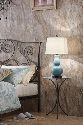 Тумба прикроватная ESF TDFN007-S TD03  черная с медным. Фото