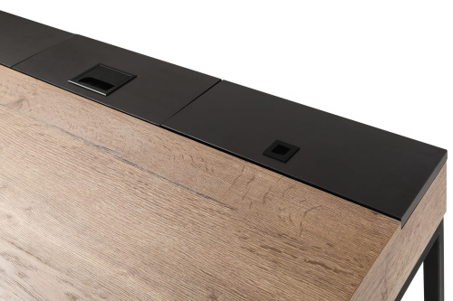 Стол рабочий лофт дуб табак графит . Фото №10