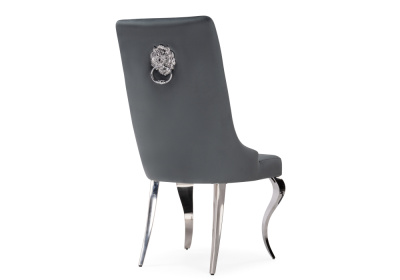 Стул на металлокаркасе Viki dark grey / steel фото Стул на металлокаркасе Viki dark grey / steel. Фото №5