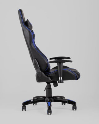 Кресло игровое TopChairs Corvette синее фото Кресло игровое TopChairs Corvette синее. Фото №4