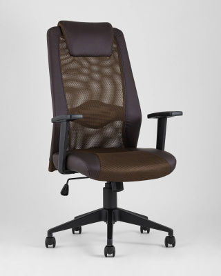Кресло офисное TopChairs Studio коричневое фото Кресло офисное TopChairs Studio коричневое. Фото №3