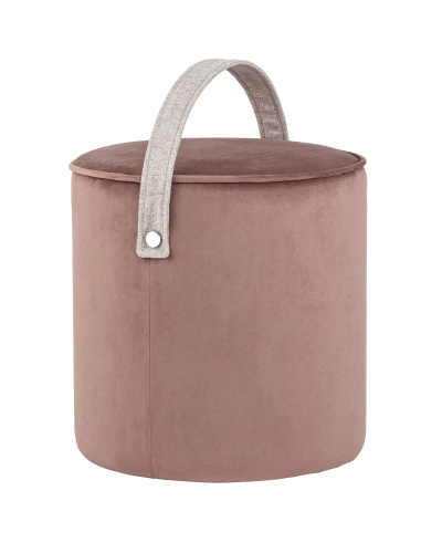 Пуф Джерри велюр пыльно-розовый фото Пуф Джерри велюр пыльно-розовый. Фото №2