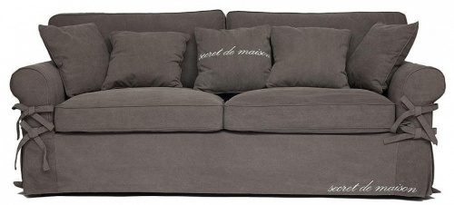 Диван Secret De Maison Butterfly (mod.5220-60) дерево береза, ткань: хлопок, 213х95х88см, серый / AJ808-12. Фото №1