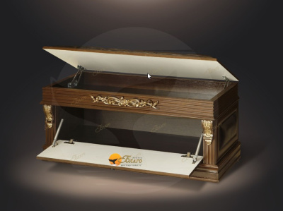 Банкетка-обувница с дверкой с декорами Б5.6-3 фото Банкетка-обувница с дверкой с декорами Б5.6-3. Фото №2