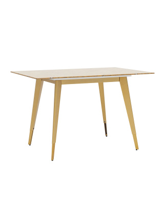 Стол обеденный Ричмонд 120*80 охра стеклянный фото Стол обеденный Ричмонд 120*80 охра стеклянный. Фото №2