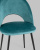 Стул Меган велюр с ромбами сине-зеленый фото Стул Меган велюр с ромбами сине-зеленый. Фото №8