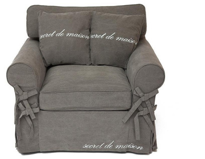 Кресло Secret De Maison Butterfly (mod. 5220-20) дерево береза, ткань: хлопок, 94 х108х95см, серый / AJ808-12. Фото №2