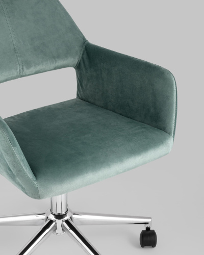 Кресло офисное Ross велюр морской фото Кресло офисное Ross велюр морской. Фото №9