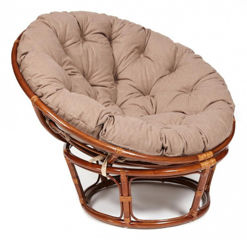 Кресло PAPASAN  23/01 W /с подушкой/ Pecan (орех), экошерсть Коричневый, 1811-5. Фото №1