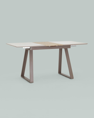 Стол обеденный Детройт раскладной 120-160*80 бежевый. Фото №5