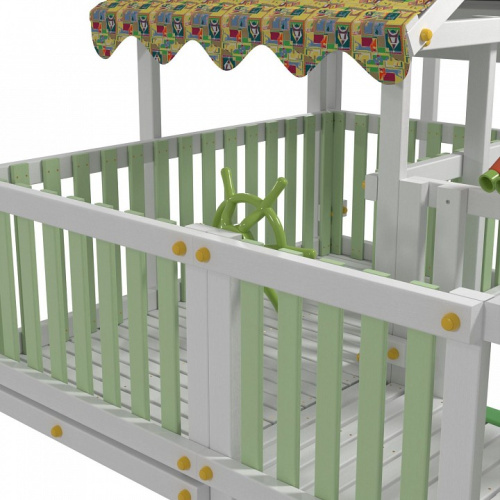 Комплекс игровой ДК10Б, бирюзовый, серый. Фото №6