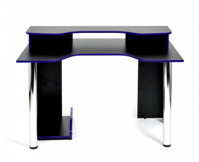 Подставка п/сист. блок StrikeRack NEO black/blue, черный/синяя кромка. Фото №2